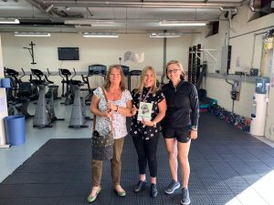 Brydie with Sian and Annette from Livewell South West